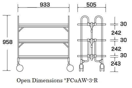 Open dimensions FCuAW-3-R